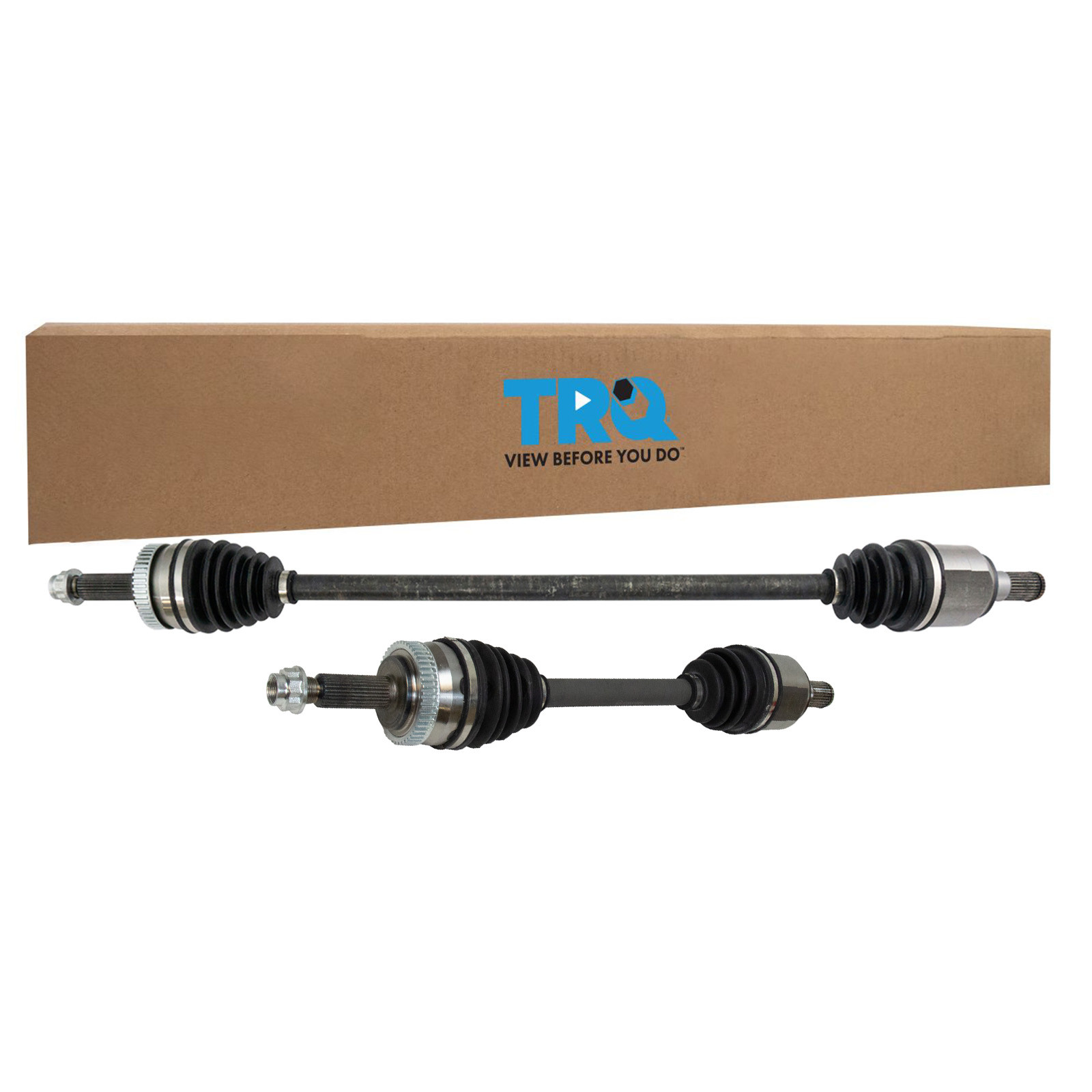 TRQ Front Driver and Passenger Side CV Axle Assembly Set for 11-15 Hyundai Sonata Hybrid 11-12 Kia Optima Hybrid 14-16 Optima
