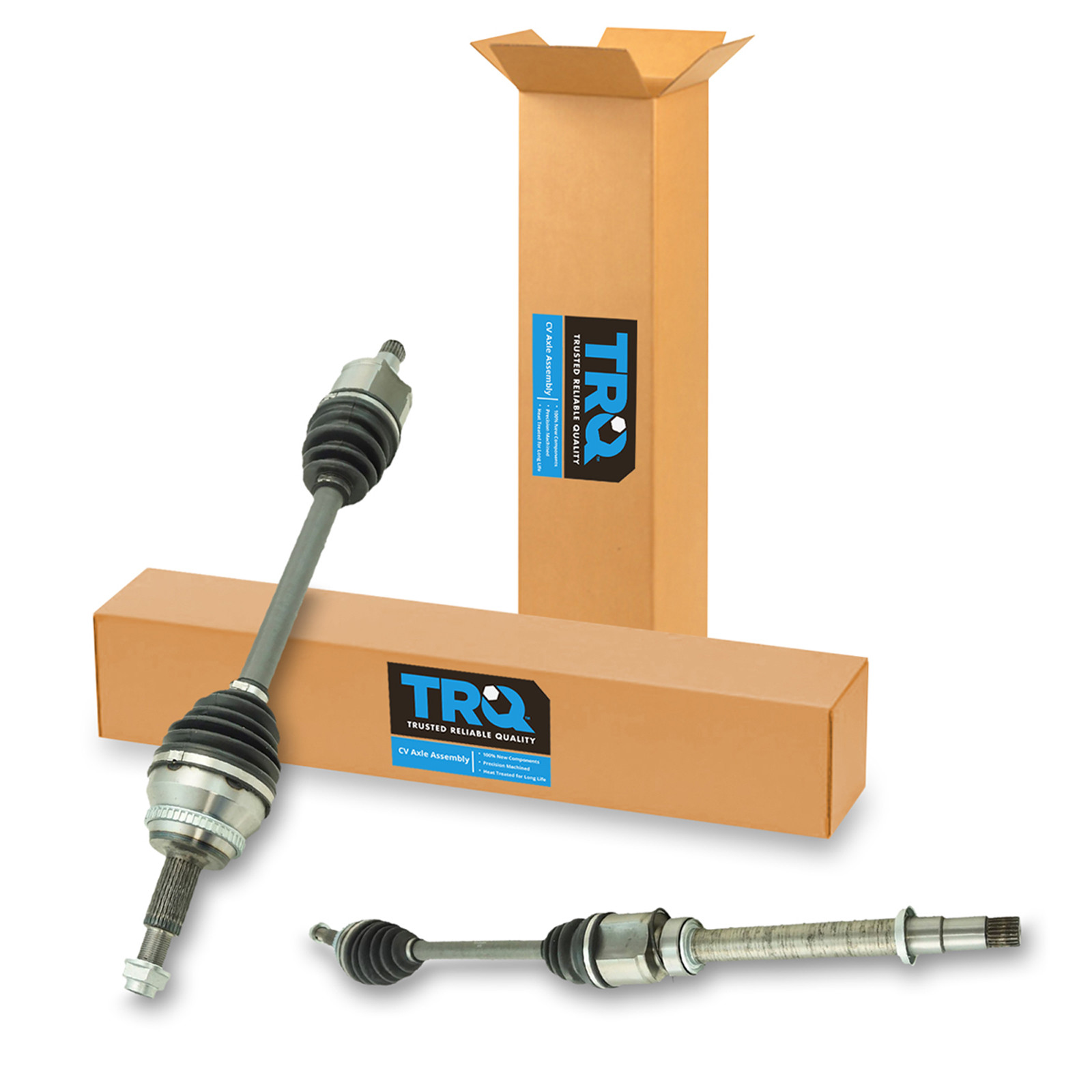 TRQ Front Driver and Passenger Side CV Axle Assembly Set 2 Piece Compatible with 2011-2016 Toyota Sienna Front Wheel Drive Models ONLY / 2WD ONLY