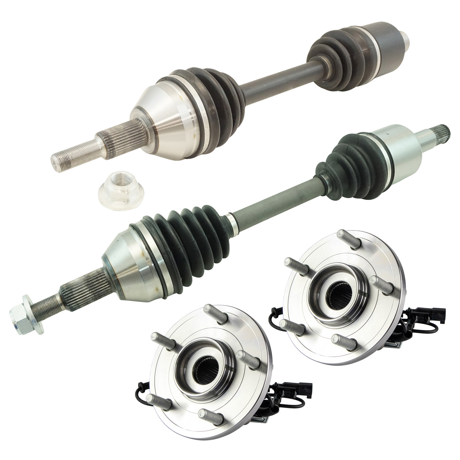 TRQ Front Drivetrain Kit for 12-16 Chrysler Town & Country 12-20 Dodge Grand Caravan 12-15 Ram C/V 13-14 VW Routan