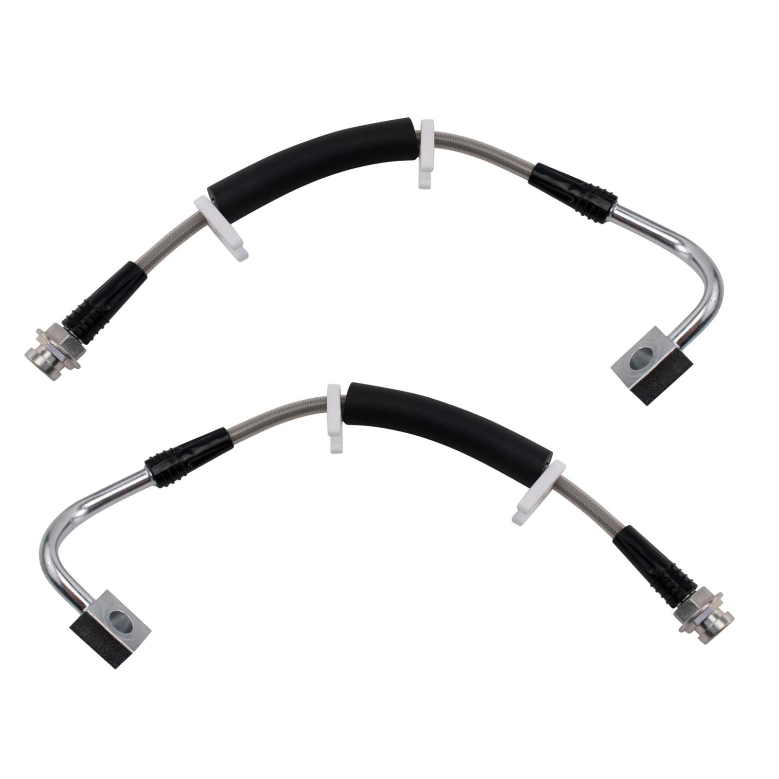 TRQ Rear Brake Hose Set Compatible with 2011-2016 Chrysler Town Country Dodge Grand Caravan 2012-2015 Ram C/V 2011-2014 Volkswagen Routan