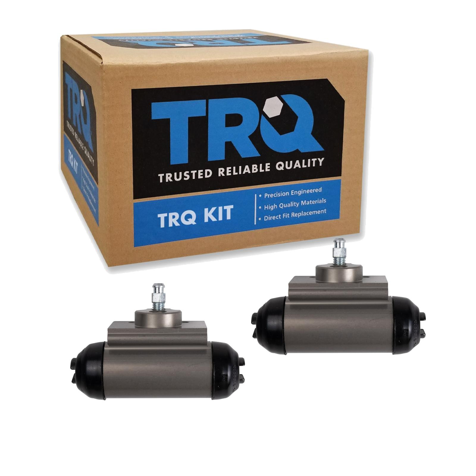 TRQ Rear Driver & Passenger Side Wheel Cylinder Set for 04-08 Chevrolet Colorado 04-08 GMC Canyon 06 Isuzu i-280 06 i-350 07-08 i-290 07-08 i-370