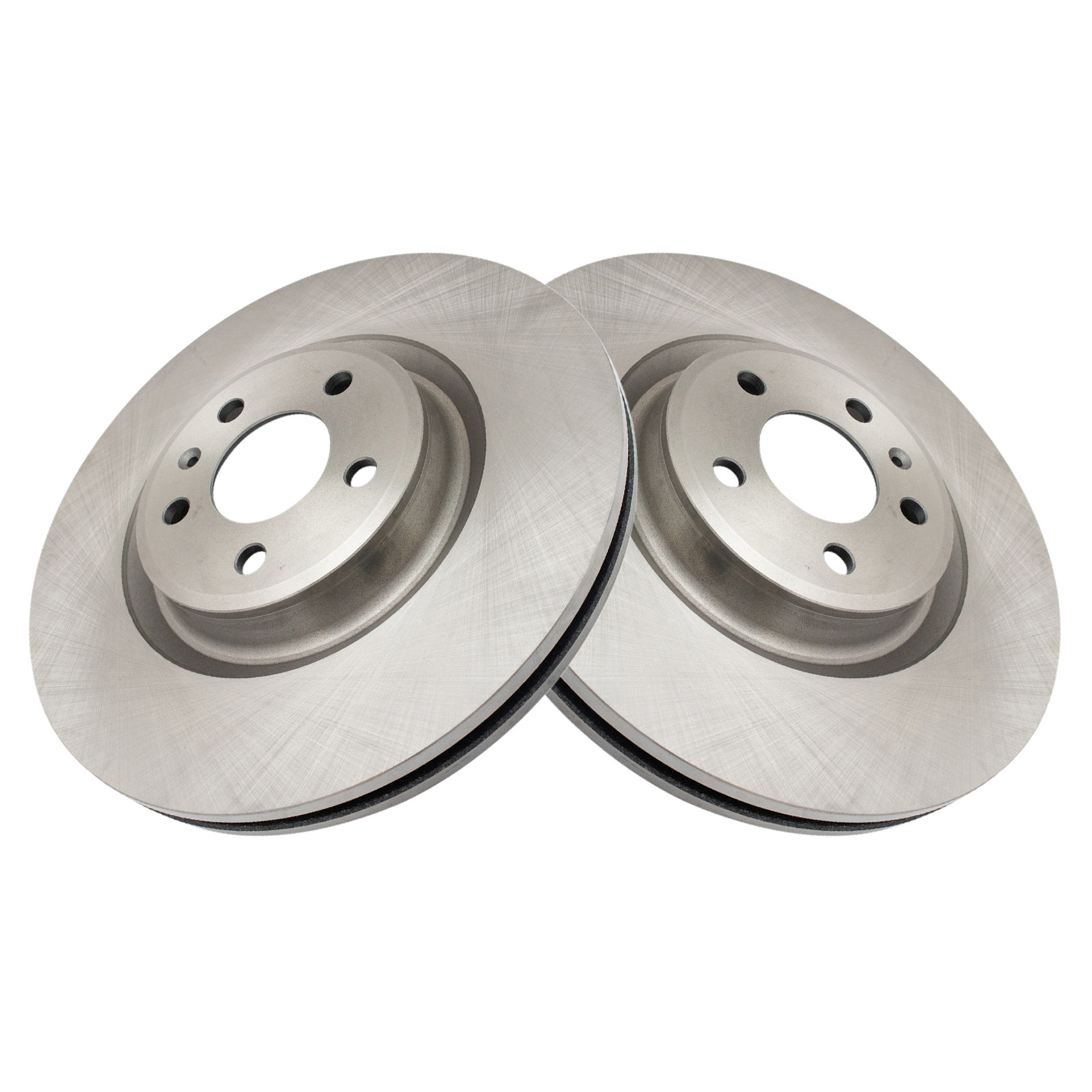 A-Premium 13.58 inch (345mm) Front Vented Disc Brake Rotors Compatible with Select Audi & Porsche Models - Q5 2013-2017, A5 2016, A6 2014-2018, A6