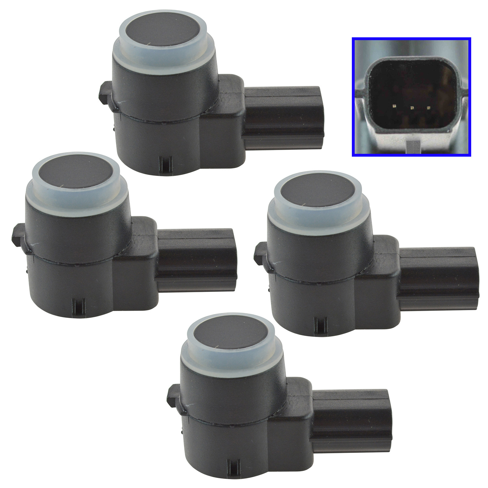 TRQ Backup Park Assist Sensor Rear SET of 4 Compatible with Grand Cherokee Ram Journey Caravan