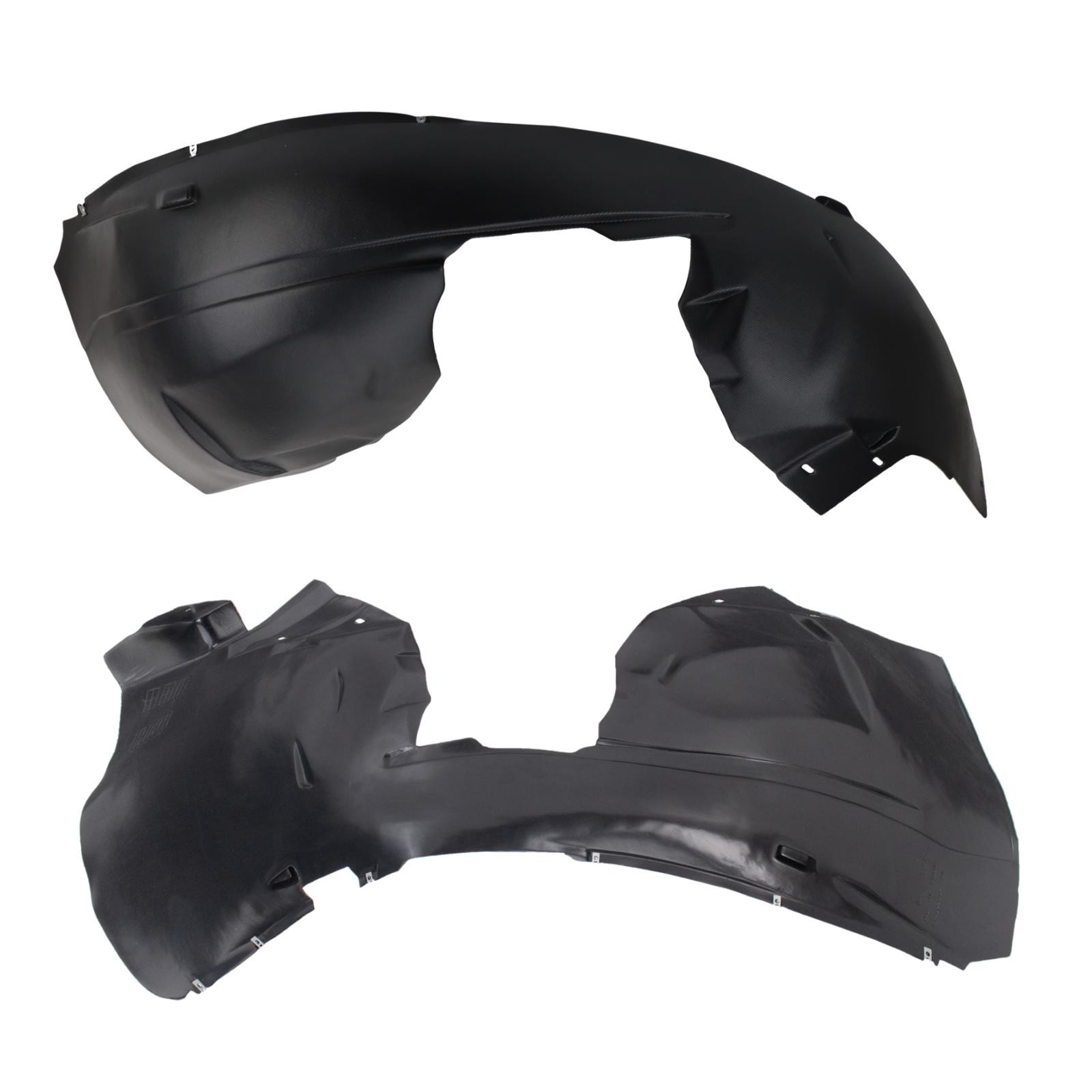 TRQ Front Driver and Passenger Side Inner Fender Liner Set Compatible with 2008-2016 Chrysler Town and Country 2008-2020 Dodge Grand Caravan