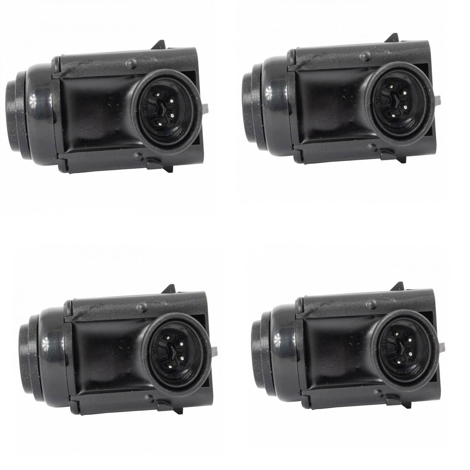 TRQ Front or Rear Parking Assist Sensor 4 Piece Set Compatible with Mercedes Benz