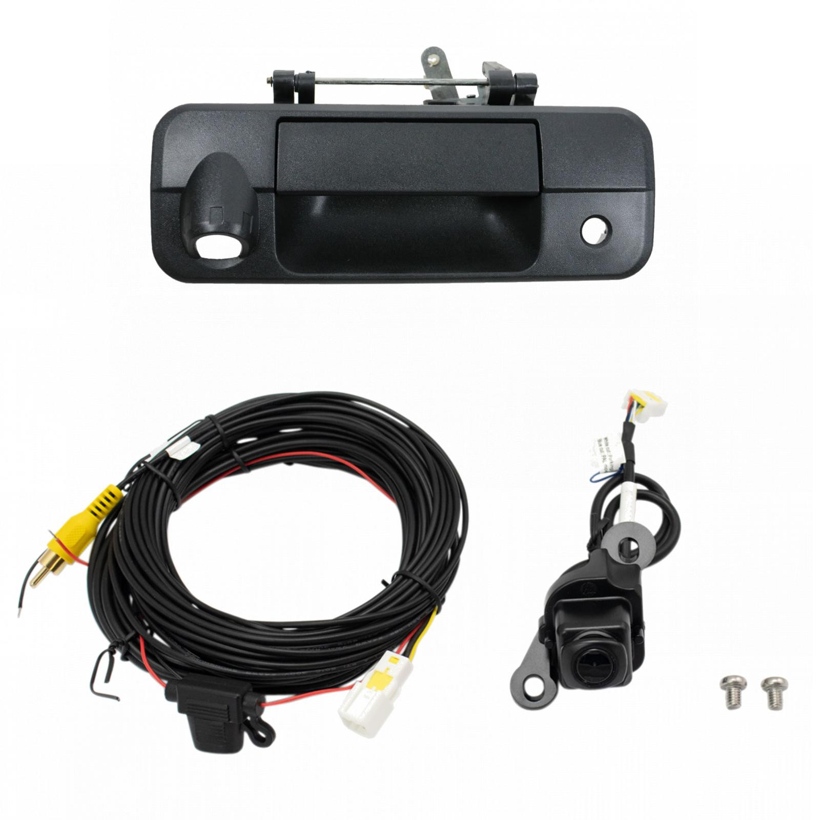 TRQ Rear View Camera Kit Black Compatible with 2007-2013 Toyota Tundra