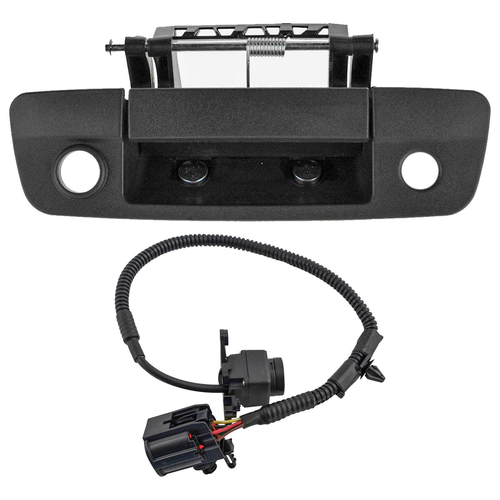 TRQ Rear View Camera Kit Black Compatible with 2009-2010 Dodge Ram 1500 2010 Ram 2500, 3500 2011-2012 1500 2500 3500 CH1960100