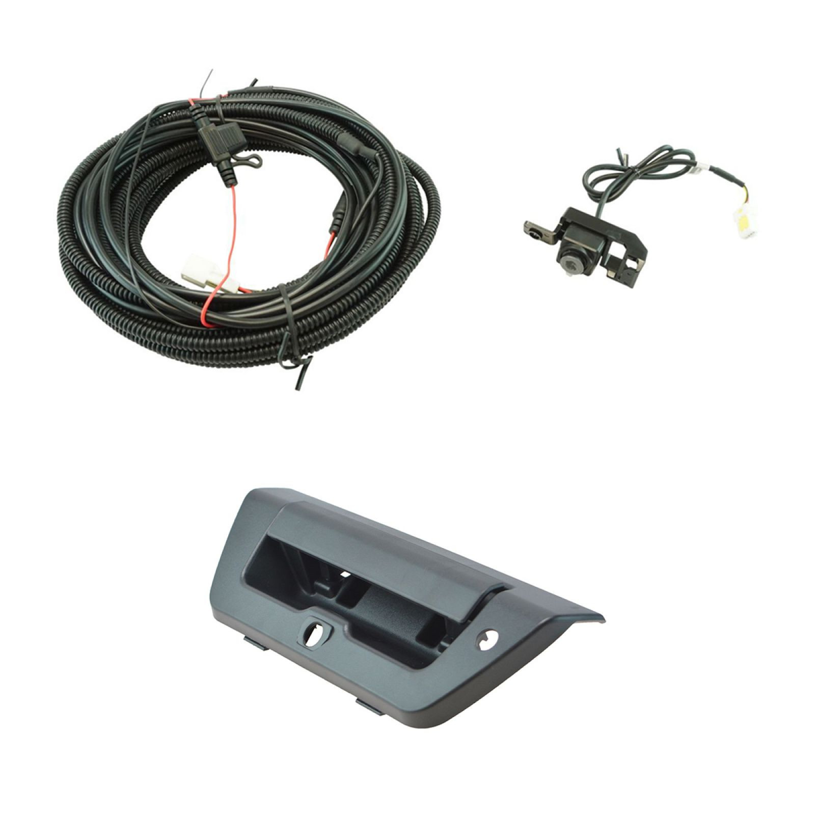 TRQ Rear View Camera Kit Black Compatible with 2015-2016 Ford F-150