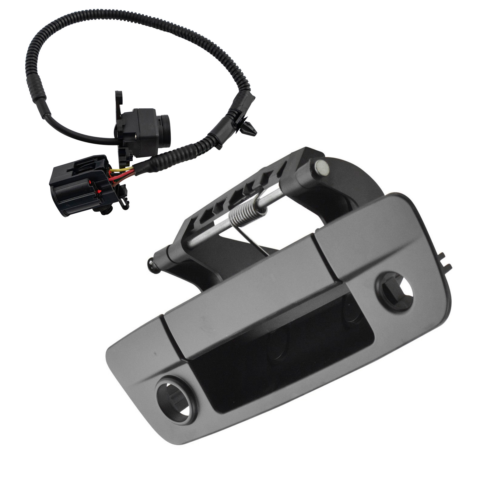 TRQ Rear View Camera Kit Black Compatible with 2009-2010 Dodge Ram 1500 2010 Ram 2500, 3500 2011-2012 1500 2500 3500 CH1960100
