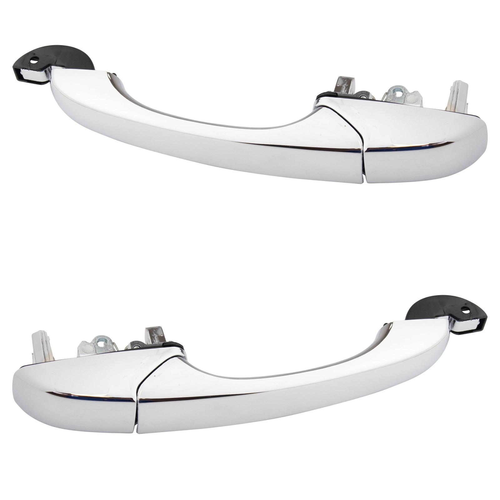 TRQ Left and Right Exterior Door Handle Set Drivers Side Compatible with 2008-2016 Chrysler Town & Country 2008-2018 Dodge Grand Caravan