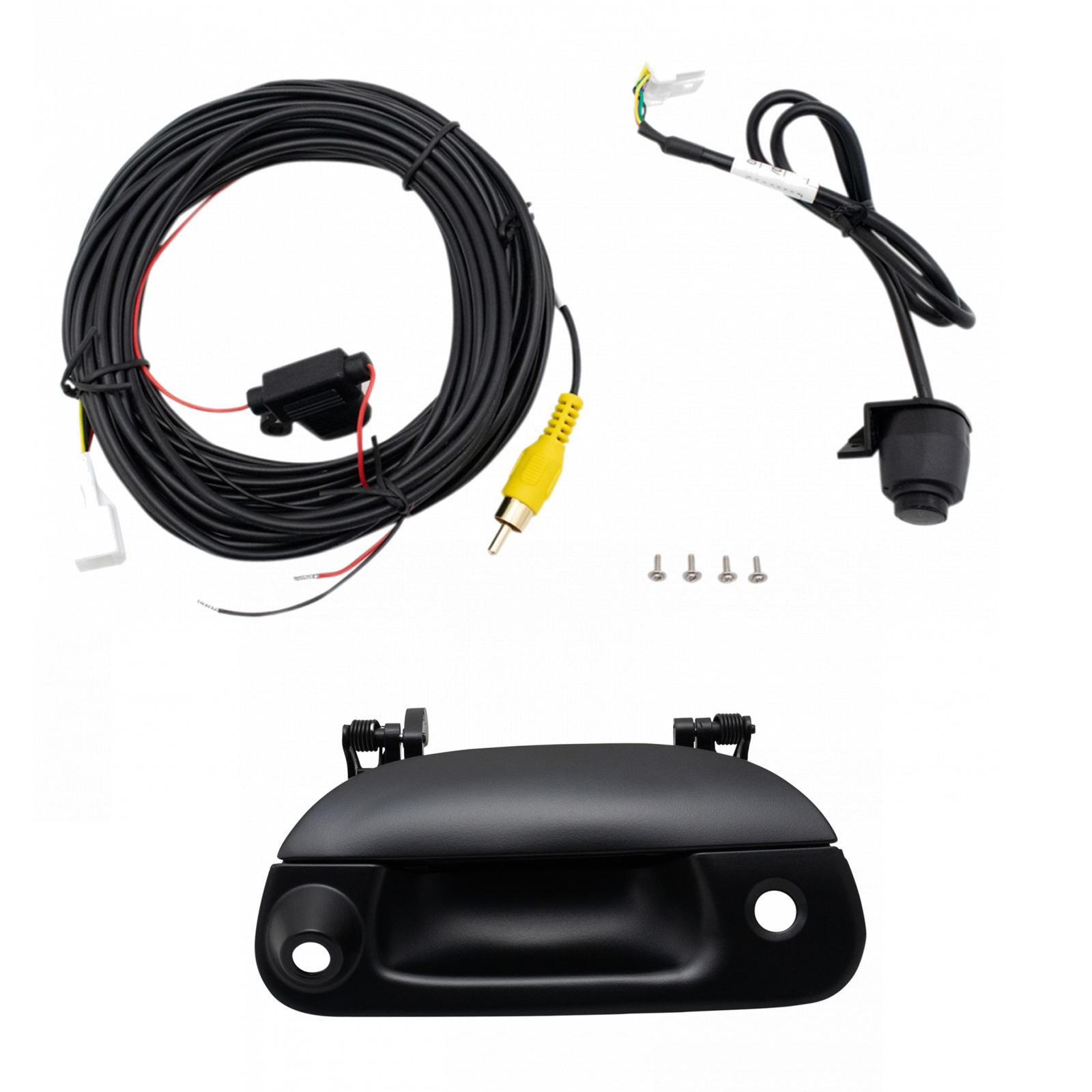 TRQ Rear View Camera Kit Black Compatible with 2001-2005 Ford Explorer Sport Trac 1997-2003 F-150 2004 Heritage 1999-2007 F-250 Super Duty F-350 F-450 F-550