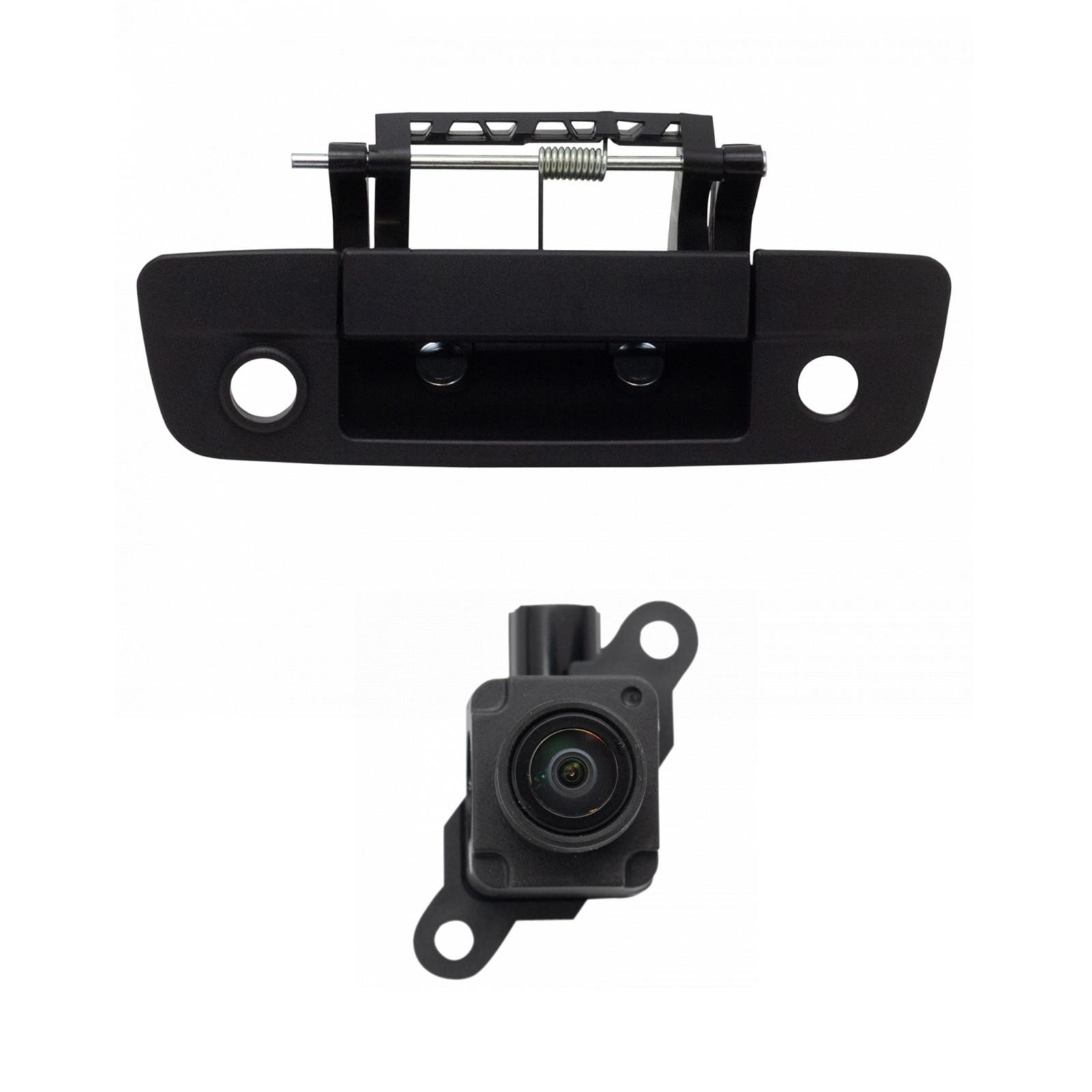 TRQ Rear View Camera Kit Set Textured Black for Ram Pickup Truck New