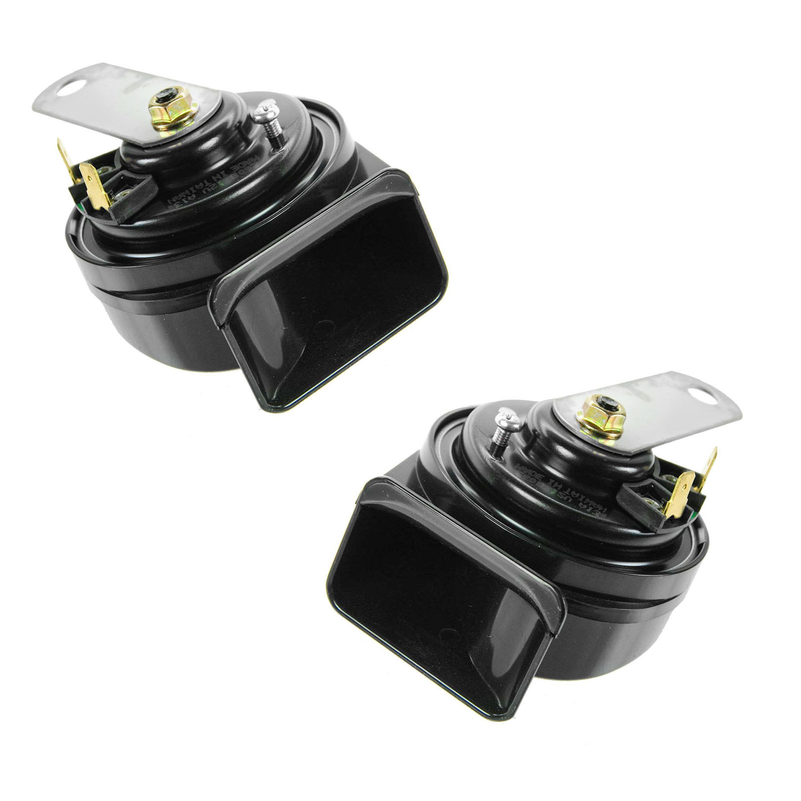 TRQ Horn High and Low Tone Compatible with 75-02 Ford F-150 71-01 Chevrolet Camaro 83-02 Toyota Camry 75-02 Honda Civic 82-02 Nissan Maxima 97-01 Jeep Wrangler 94-02 Dodge Ram 1500 92-02 GMC Yukon