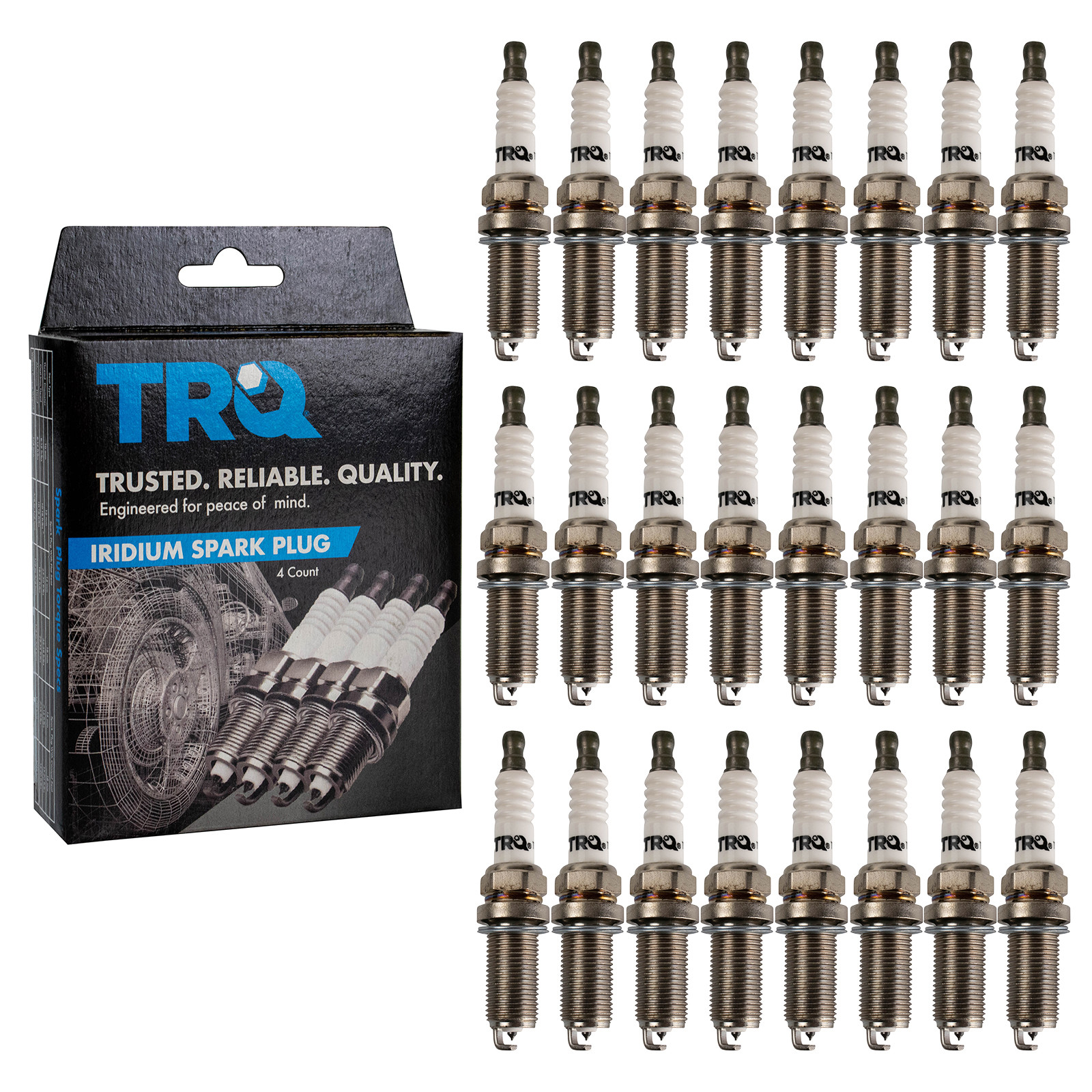 TRQ Iridium Spark Plugs Engine Tune Up Ignition Kit 24 Piece Set Compatible with 2002-2014 Mercedes-Benz CL600 2006-2014 CL65 AMG 2006-2017 S600 2006-2018 S65 AMG 2005-2009 SL600 2005-2018 SL65 AMG