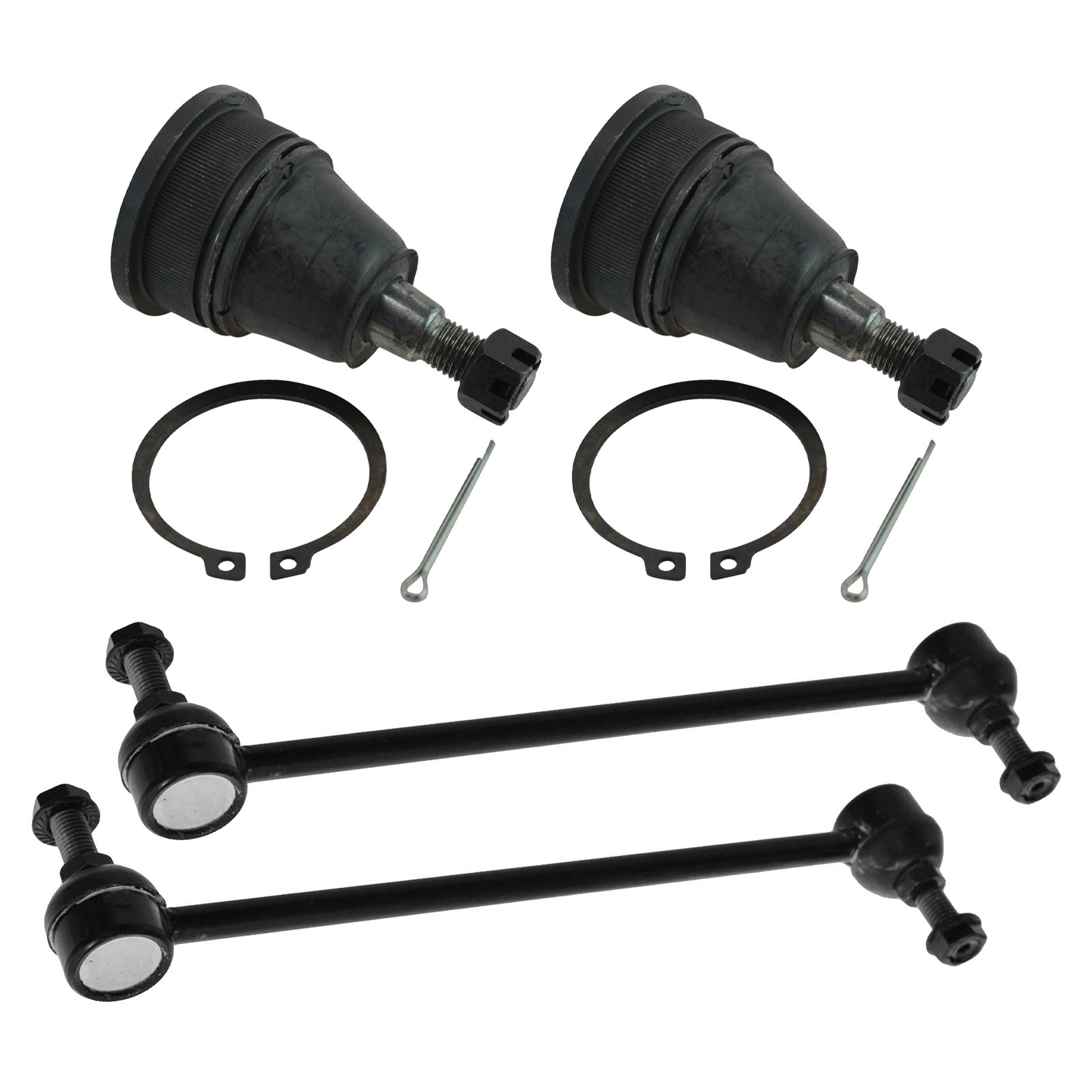 TRQ Front Suspension Kit Ball Joint Sway Bar Stabilizer Link Compatible with 2008-2016 Chrysler Town & Country 2008-2018 Dodge Grand Caravan 2012-2015 Ram C/V 2009-2014 Volkswagen Routan