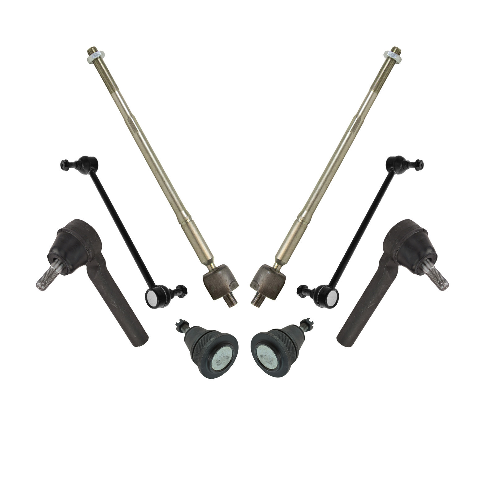 TRQ Front Steering & Suspension Kit Compatible with 2011-2016 Chrysler Town & Country 2011-2018 Dodge Grand Caravan 2012-2015 Ram C/V