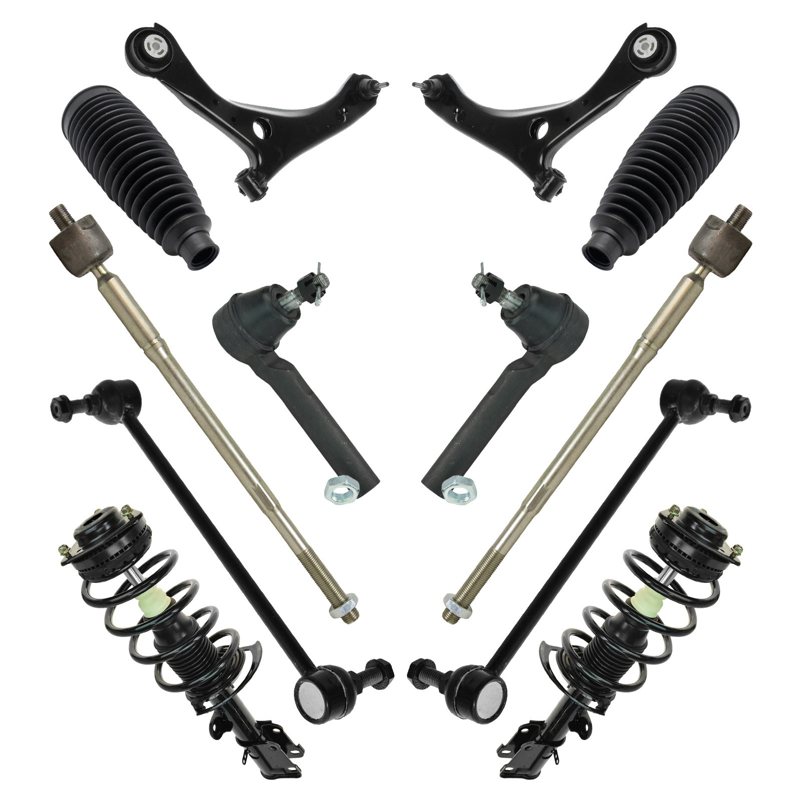 TRQ Front Steering & Suspension Kit Compatible with 2011-2016 Chrysler 2011-2019 Dodge
