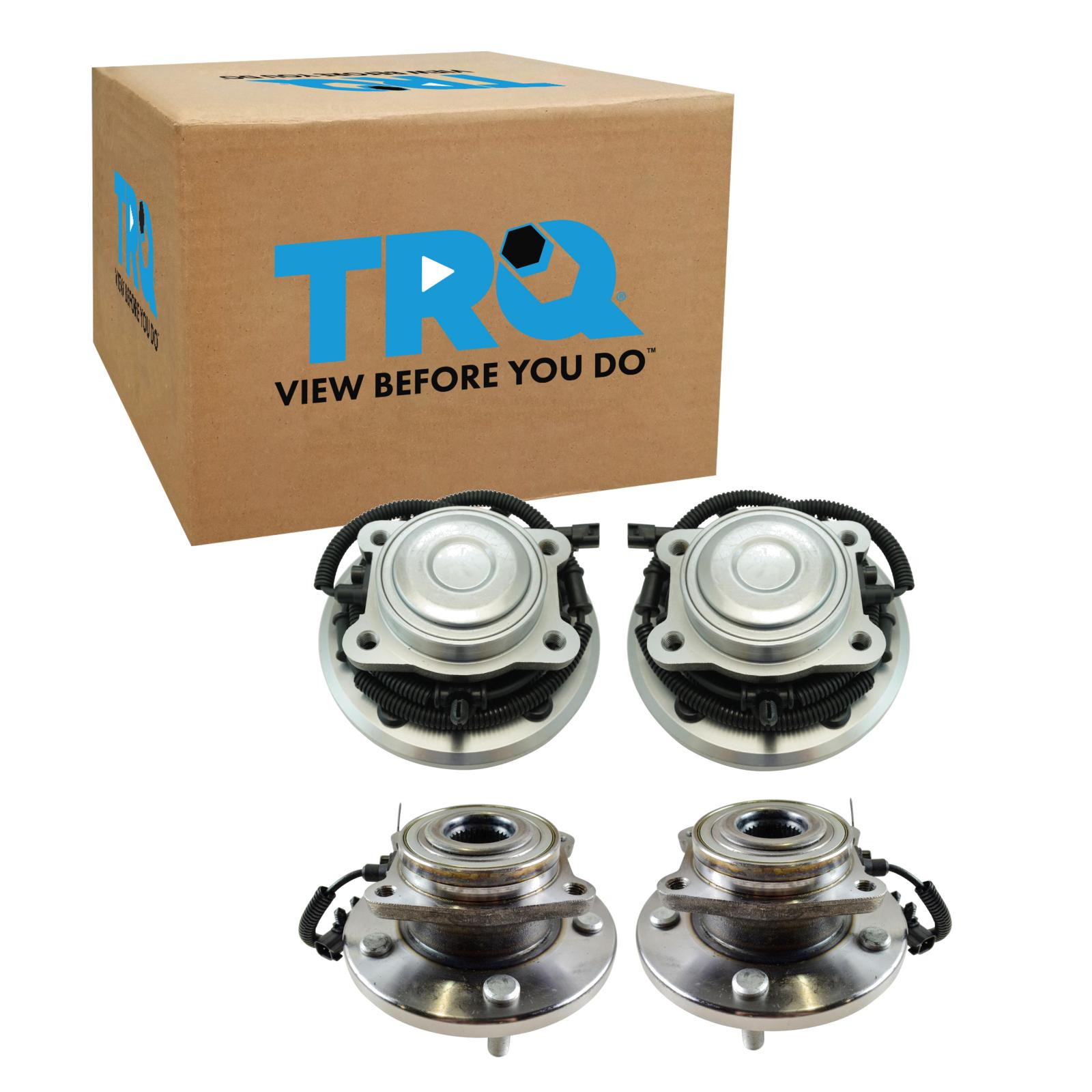 TRQ 2 Piece Wheel Bearing & Hub Assembly Set Compatible with 2012-2016 Chrysler Town & Country 2012-2020 Dodge Grand Caravan 2012-2015 Ram C/V 2012-2014 Volkswagen Routan