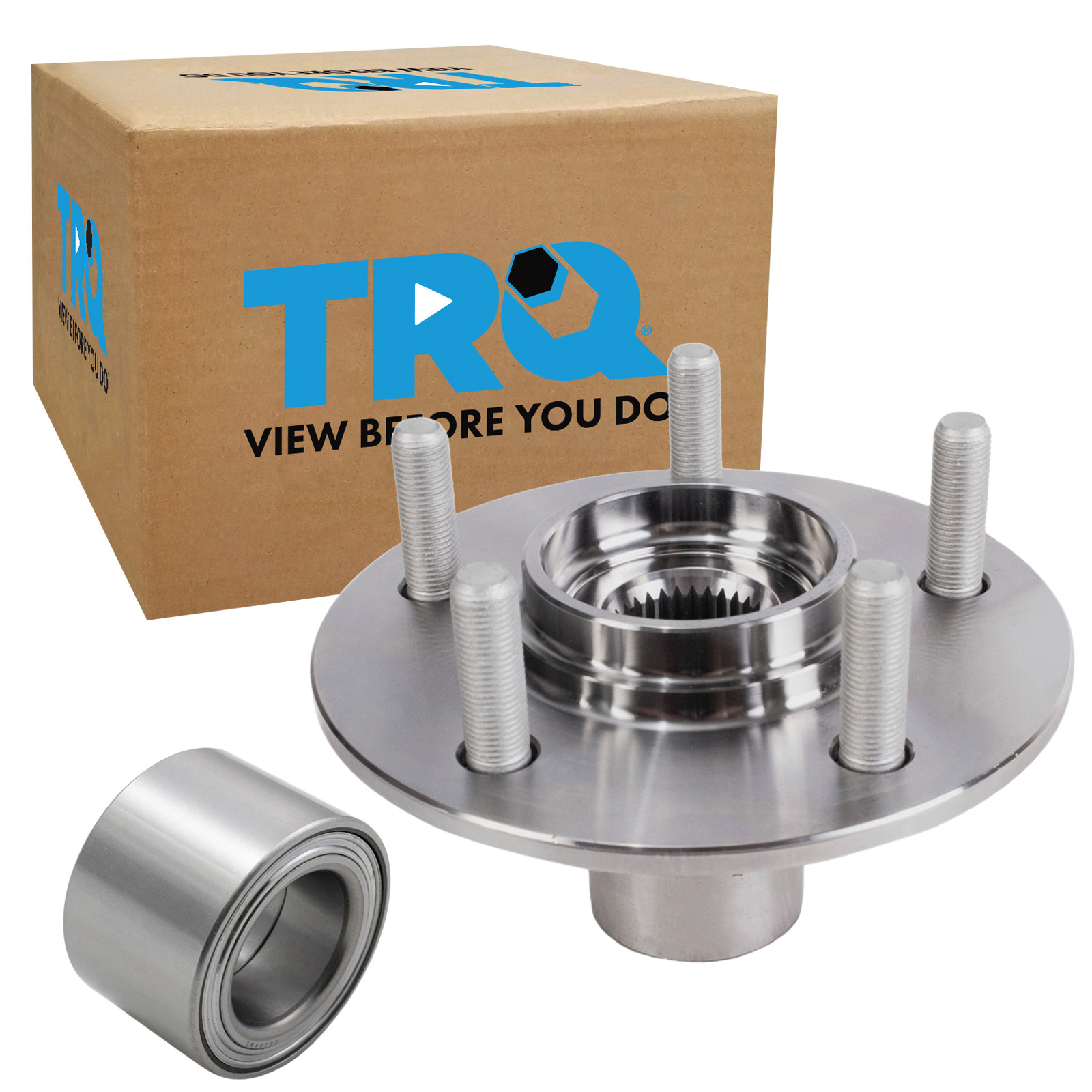 TRQ Front Wheel Bearing & Hub Kit Compatible with 1993-2002 Mercury Villager Nissan Quest