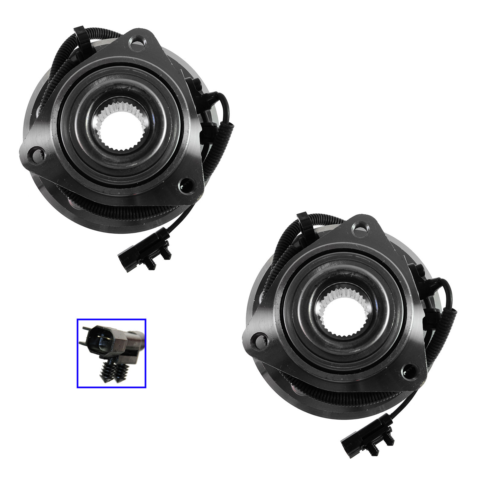 Pair Front Wheel Hub & Bearing Assemblies For Jeep Liberty 2008-2012 & Dodge Nitro 2007-2011