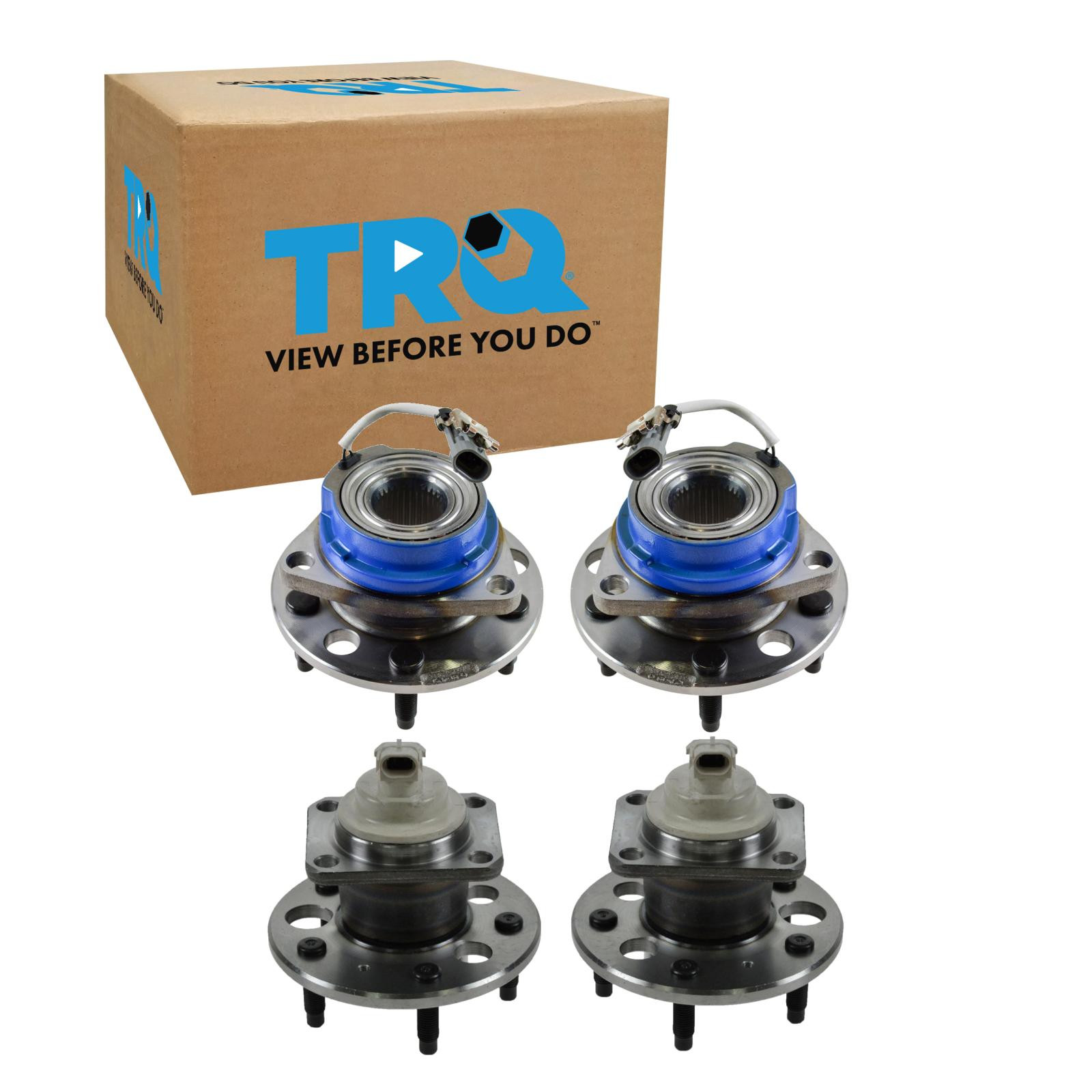 TRQ 2 Piece Wheel Bearing & Hub Assembly Set Compatible with 1994-1996 Buick Century 1992-1996 Chevrolet Lumina APV Oldsmobile Cutlass Ciera 1994 Cutlass Cruiser Silhouette Pontiac Trans Sport
