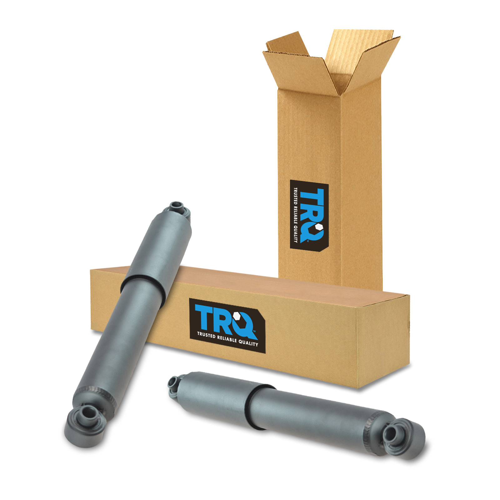 TRQ Rear Shock Absorber Set Driver & Passenger Side Compatible with 2008-2016 Chrysler Town & Country 2008-2020 Dodge Grand Caravan 2012-2015 Ram C/V 2009-2014 Volkswagen Routan